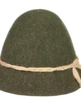 Schinderhannes Hat by - olive - Size: L (59-60 cm) - Lodenhut Manufaktur - FashionsVida