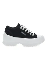 Sneakers Nere Con Suola Platform Bianca FY7601 38
