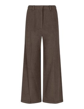 Pantaloni In Misto Lana E Alpaca