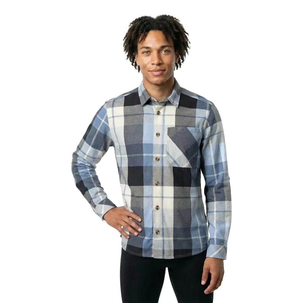 Chemise à Manches Longues Customized 22904 Dark Navy Checked 4XL - MASCOT - FashionsVida