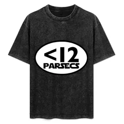 Kessel Run in Less than 12 T-Shirt Basic Solid Color Short Sleeve Cotton Top