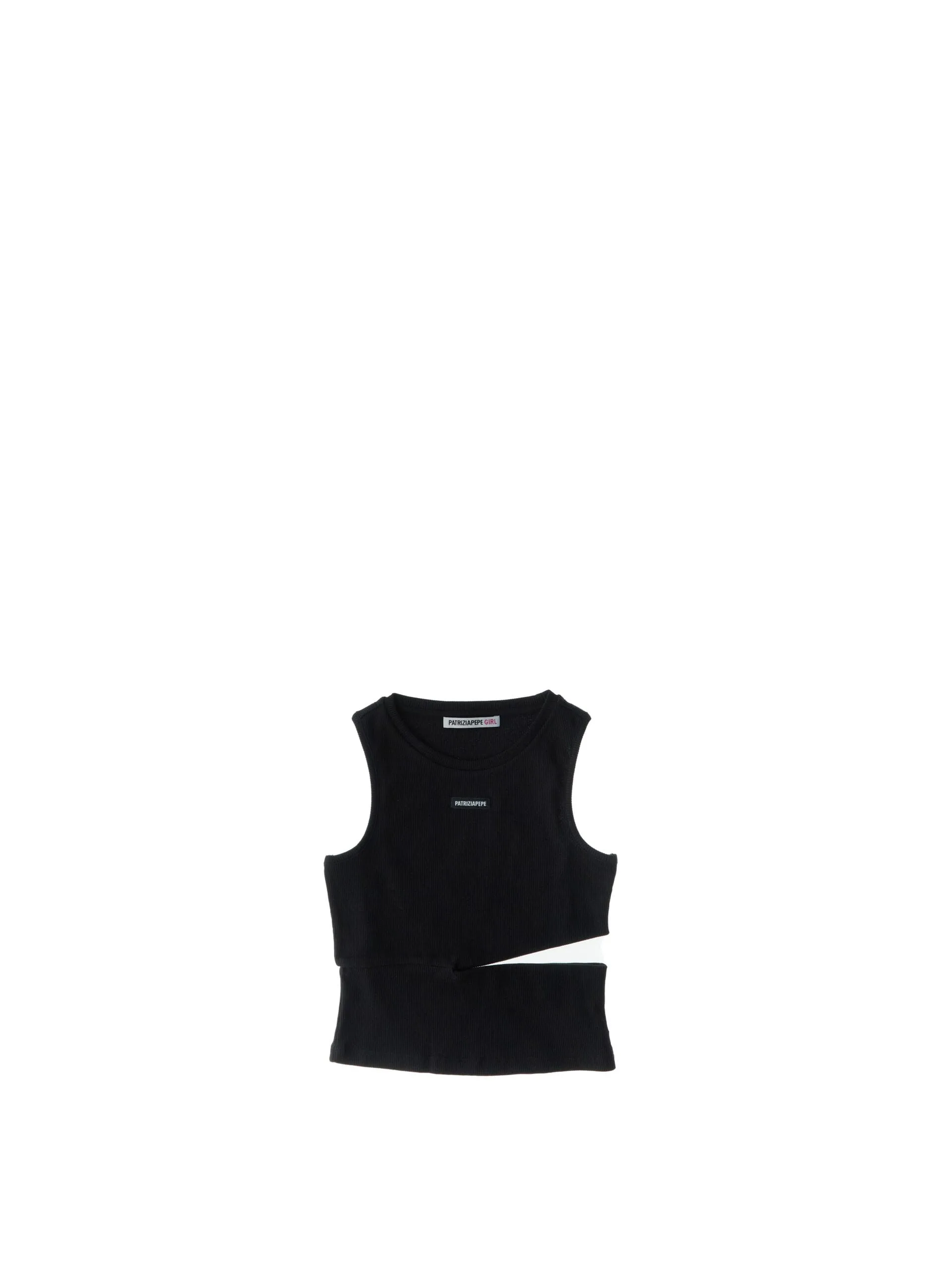 Top misto cotone NERO M - Patrizia pepe - FashionsVida