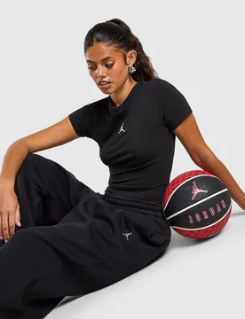 Womens Brooklyn Cuffed Joggers - Nero, nero nero Donna taglia S - Jordan - FashionsVida