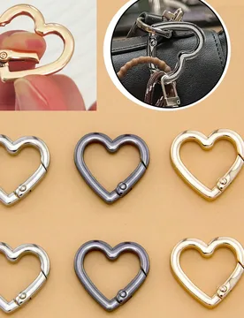 Hebilla en forma de corazón de metal, cierre de resorte para bolsos, accesorio de ropa - Shein - FashionsVida