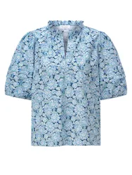 Blusenshirt azul oscuro 36