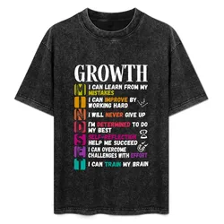 Growth Mindset Definition Positive Motivational T-Shirt Utility Casual Work T-Shirt