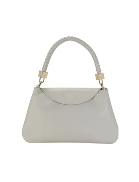 Bolso de piel - Bolso de mano TIGGY crema - Coccinelle - FashionsVida