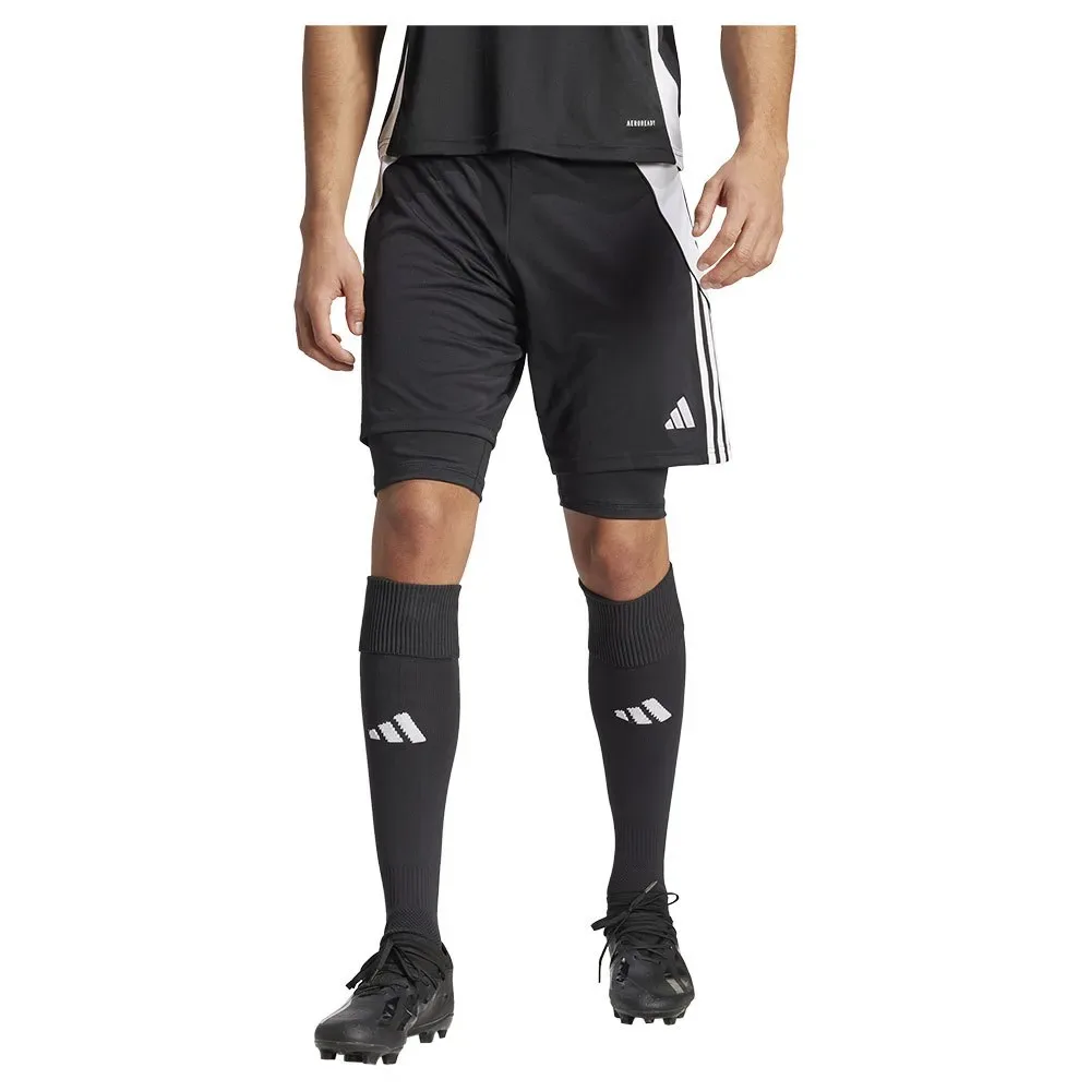 Short Tiro24 2in1 Training Black / White M - Adidas - FashionsVida