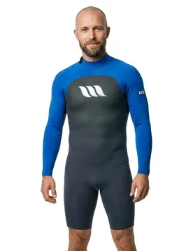 Shorty à Manches Courtes Avec Fermeture éclair Dans Le Dos Edge Gbs 2 Mm Blue XL
