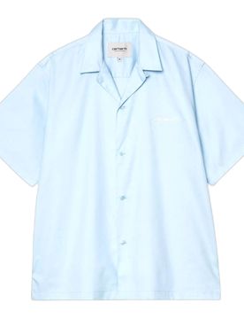 Camicia s/s delray shirt - icaria / white