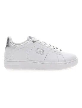Sneakers bianche con dettagli argentati GTZ 3.0 38 - Cotton Belt - FashionsVida