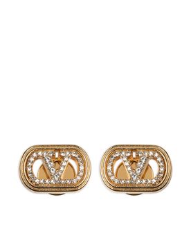 Mini Stud Earrings with Gold-tone Finish - 1.5 x 1 cm