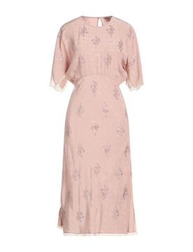 Midi-Kleid Damen Rosa XS Damen