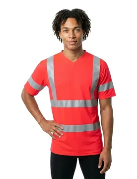 T-shirt à Manches Courtes Safe Classic 18282 Hi-Vis Red 3XL - MASCOT - FashionsVida