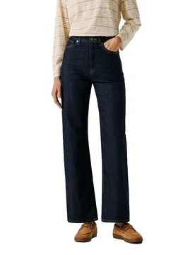 Jeans A Vita Alta Lexa Pl2073186cd Straight Fit Denim Polished Dark Indigo 26