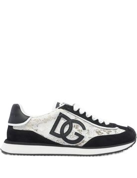 Cushion Sneakers in Calfskin and Fabric