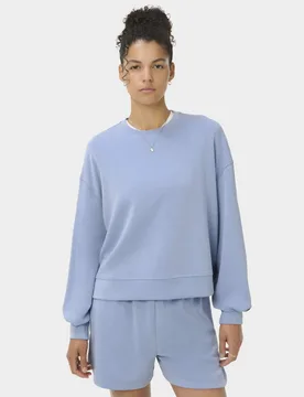 Sand Wash CloudWeight Modal Blend Sweatshirt Light Blue female - Sweaty betty - FashionsVida