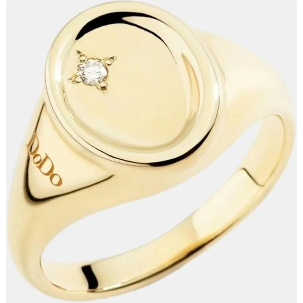 Anillo Essentials oro amarillo y diamante - DoDo - FashionsVida