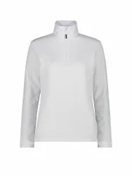 Camiseta interior con cremallera para mujer blanco 42