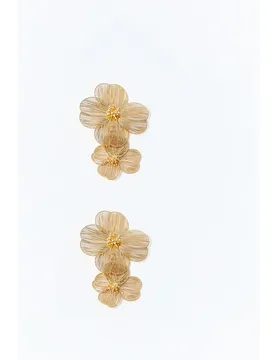 Pendientes filigrana baño de oro - Sfera - FashionsVida