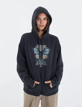 Felpa Con Cappuccio No Fly Black L
