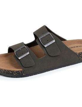 Mules sandales double bride Kaki kaki 46