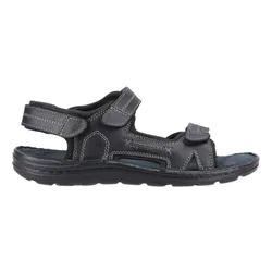 Mens Alistair Leather Sandals (Black) - Size Uk 11