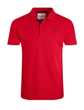 Weird Fish Miles Pique Polo Shirt Size 5XL - holiday-shop holiday-shop mens-summer-shop men men polos new-arrivals offers all-offers offers mens-3-for - Barberry Red Marl - FashionsVida