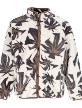 Orsetto Uomo Lowell Jacquard Sherpa Zip Natural
