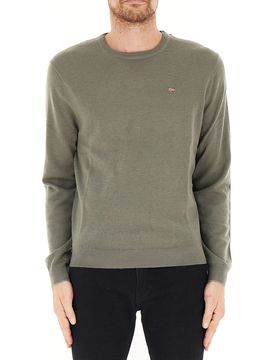 Maglione in lana VERDE MILITARE XL