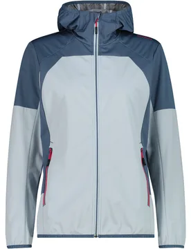 Woman jacket fix hood chaqueta impermeable mujer Azul (38) - CMP - FashionsVida