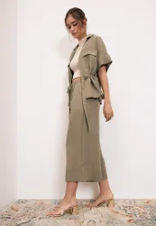 Culotte-Hose mit Quaste Braun S