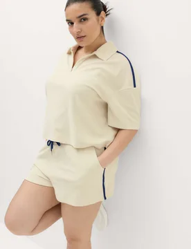 Cotton Rich Terry Towelling Shorts Vanilla female - Goodmove - FashionsVida