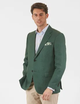Americana de hombre regular en espiga en - Wickett Jones - FashionsVida