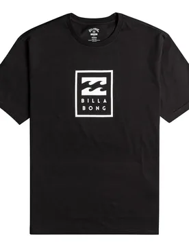 T-shirt à Manches Courtes Unity Stacked Black M - Billabong - FashionsVida