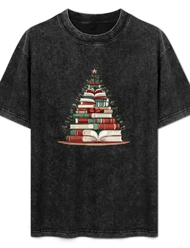 Book Christmas Tree T-Shirt UV Protection Outdoor Tee Shirt - Aliexpress - FashionsVida