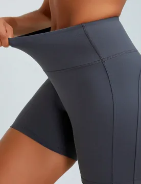 Shorts de yoga ajustados de cintura alta para mujer Tender Angel, tela fina para el verano, adecuados para entrenamiento, correr, fitness, deportes de - Shein - FashionsVida