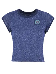 Camiseta de escalada para mujer Audrey Crop morado XS