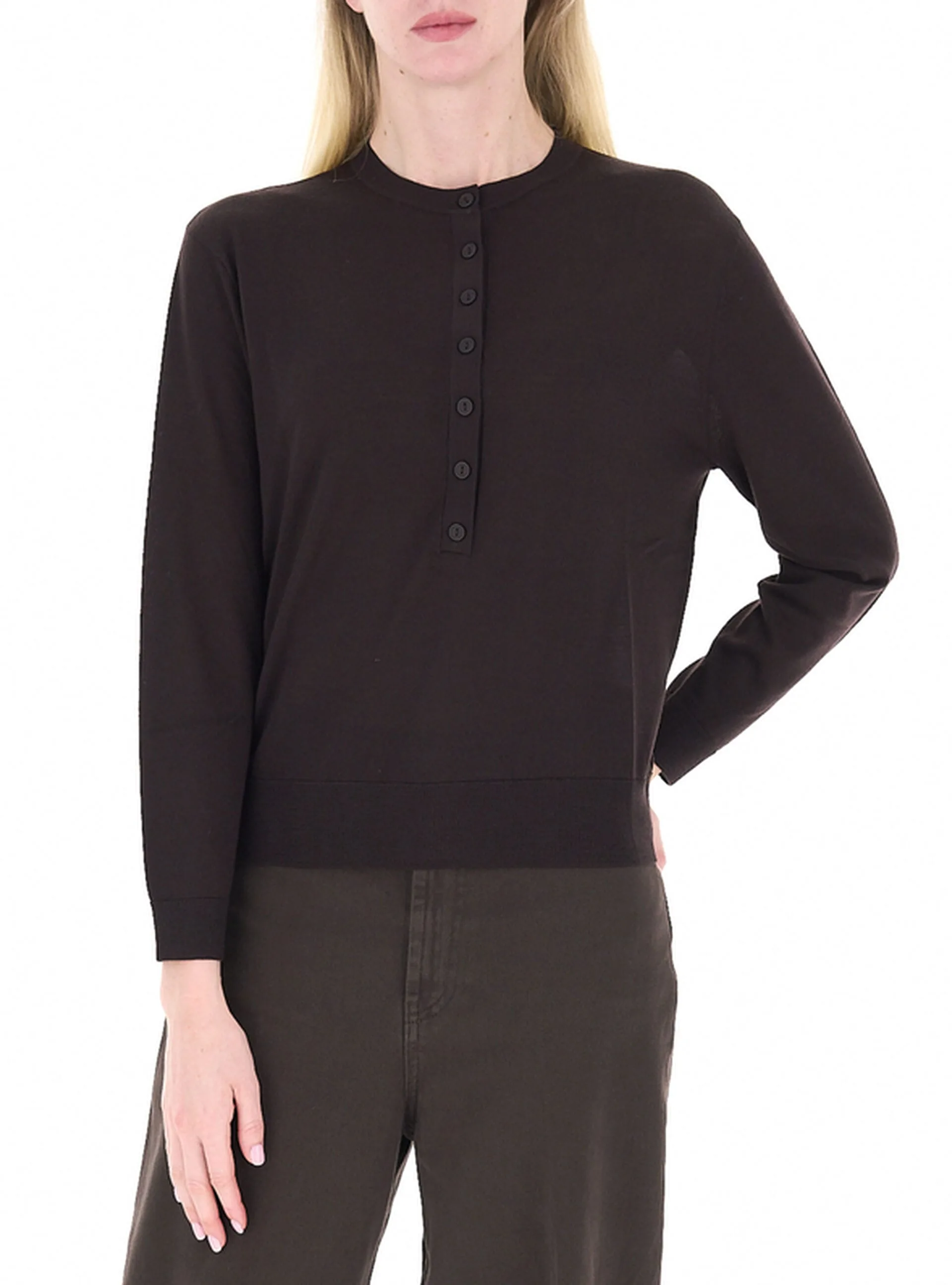 Maglia in lana TESTA DI MORO L - VICOLO - FashionsVida