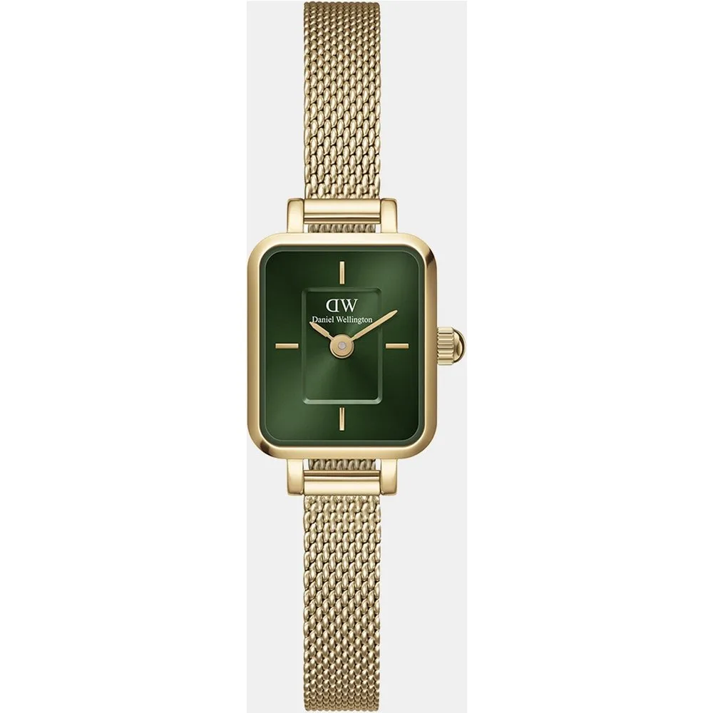 Reloj de mujer El Quadro Mini Evergold DW00100653 de malla de acero dorado - Daniel Wellington - FashionsVida