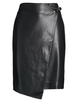 Falda midi Mujer Negro 38 Mujer