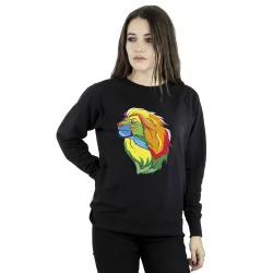 Women's The Lion King Colours Sweatshirt in Black Size: 2XL - Black - Size: 2XL