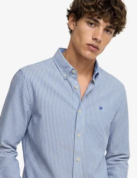 Superdry Herren Oxford Preppy Langarmhemd Blue - Größe: M - 64.99 - FashionsVida