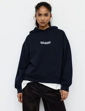 Rotterdam Graphic Hoodie (Size: ) - Pull&bear - FashionsVida
