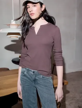 Street One Rippstrukturshirt female Rosa