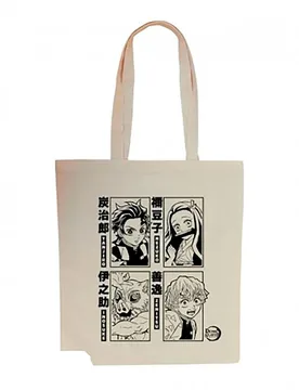Sac En Toile Tanjironezukozenitsu & Inosuke S2 Multi-color One Size unisex - Abysse - FashionsVida