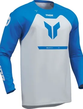 Maglia Moto Cross Enduro Bambino Ridemode Menace Bianco taglia XS - THOR - FashionsVida