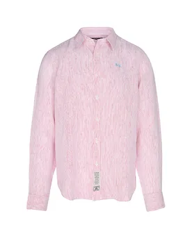La Martina Camisa de lino rosa XL - La martina - FashionsVida