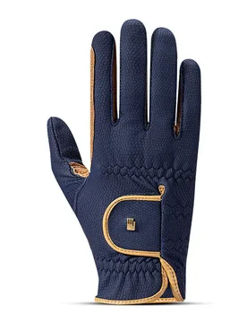 Reithandschuhe MALTA RoeckGrip - navy/caramel 7,5 - roeckl - FashionsVida
