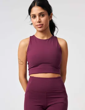 Dylan Non Wired Sports Bra (A-E) Burgundy female - Girlfriend Collective - FashionsVida